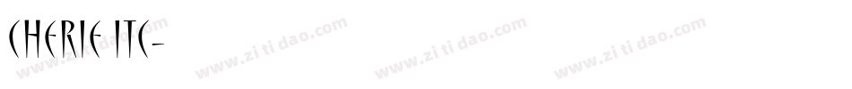 Cherie ITC字体转换